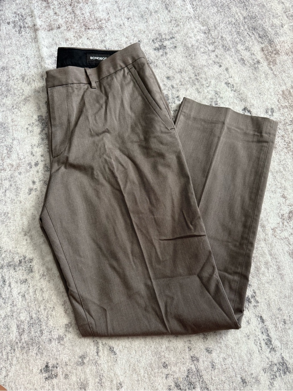 Bonobos Men's Dress Pants in Taupe Brown
